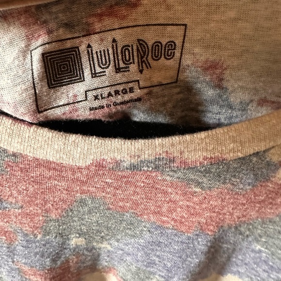 Lularoe XL heather Patrick. Abstract flag print. NWT.‎ - Picture 3 of 8
